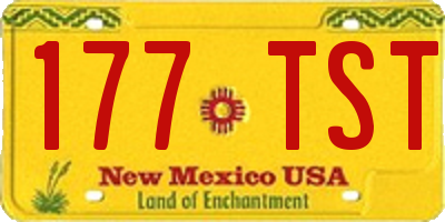 NM license plate 177TST