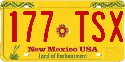 NM license plate 177TSX