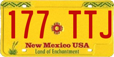 NM license plate 177TTJ