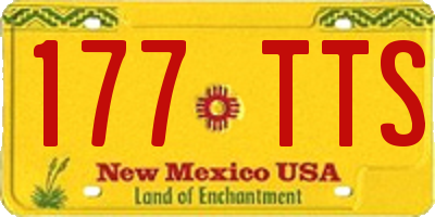 NM license plate 177TTS