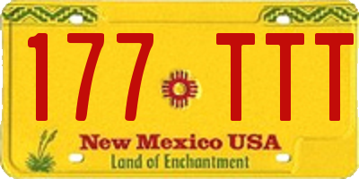 NM license plate 177TTT