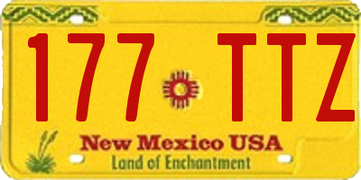 NM license plate 177TTZ