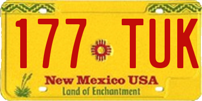 NM license plate 177TUK