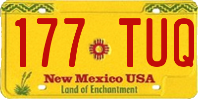 NM license plate 177TUQ