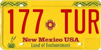 NM license plate 177TUR