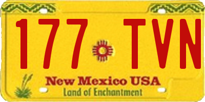 NM license plate 177TVN