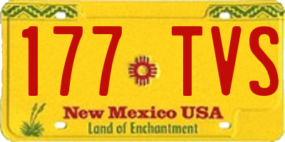 NM license plate 177TVS