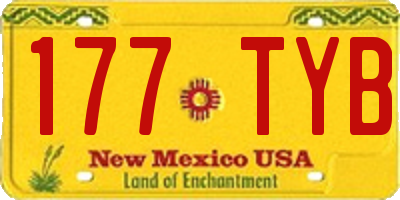 NM license plate 177TYB
