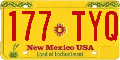 NM license plate 177TYQ