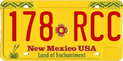 NM license plate 178RCC