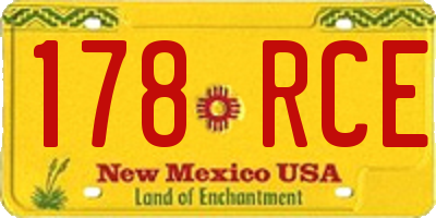 NM license plate 178RCE