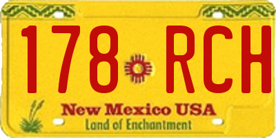 NM license plate 178RCH