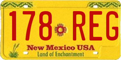 NM license plate 178REG