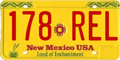 NM license plate 178REL