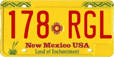 NM license plate 178RGL