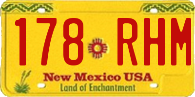 NM license plate 178RHM
