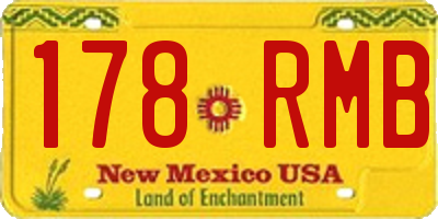 NM license plate 178RMB