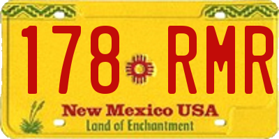 NM license plate 178RMR