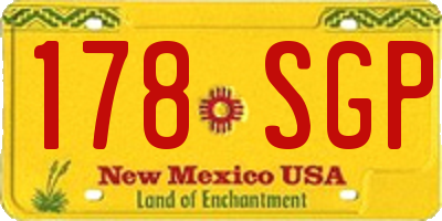NM license plate 178SGP