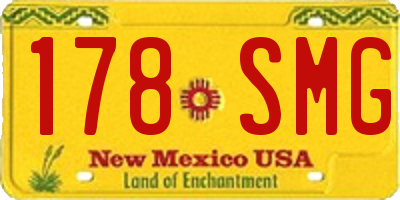 NM license plate 178SMG