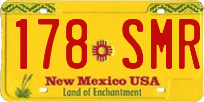NM license plate 178SMR