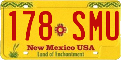 NM license plate 178SMU