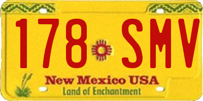 NM license plate 178SMV