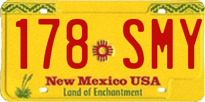 NM license plate 178SMY