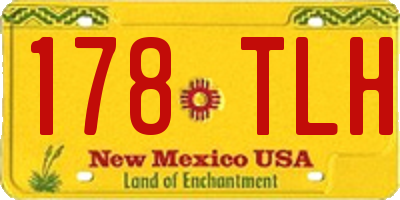NM license plate 178TLH