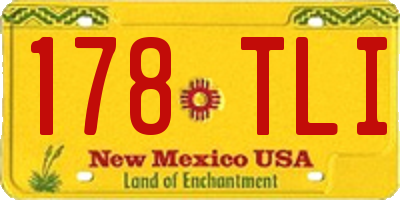NM license plate 178TLI