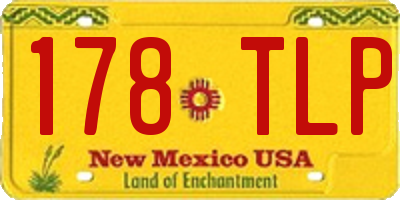 NM license plate 178TLP