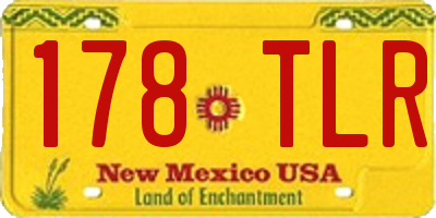 NM license plate 178TLR