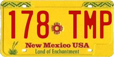 NM license plate 178TMP