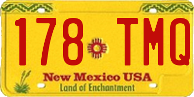 NM license plate 178TMQ