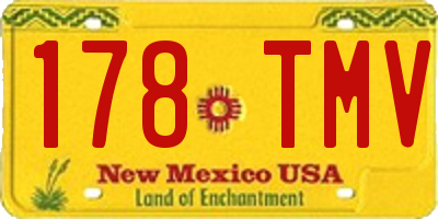 NM license plate 178TMV