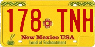 NM license plate 178TNH