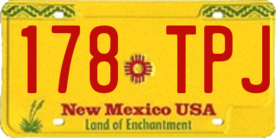 NM license plate 178TPJ