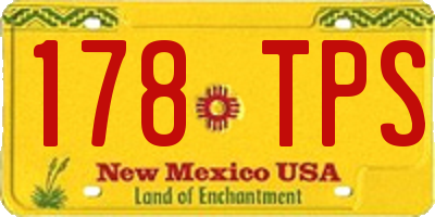 NM license plate 178TPS