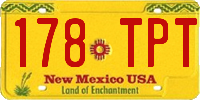 NM license plate 178TPT