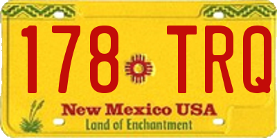 NM license plate 178TRQ