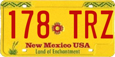 NM license plate 178TRZ