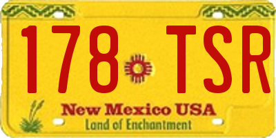NM license plate 178TSR