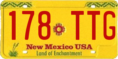 NM license plate 178TTG