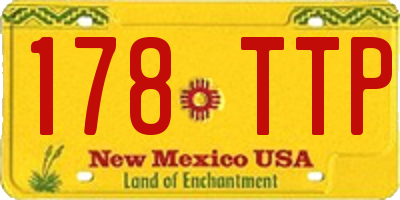 NM license plate 178TTP