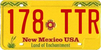 NM license plate 178TTR