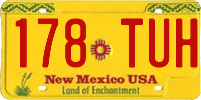 NM license plate 178TUH