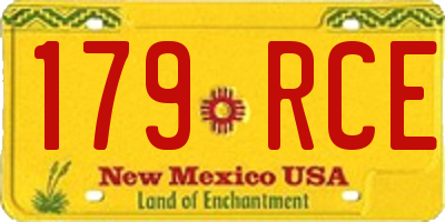 NM license plate 179RCE