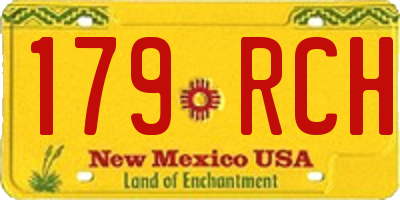 NM license plate 179RCH