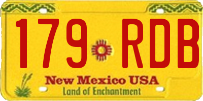 NM license plate 179RDB