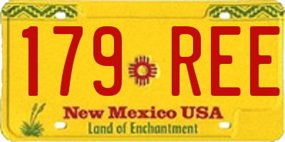NM license plate 179REE